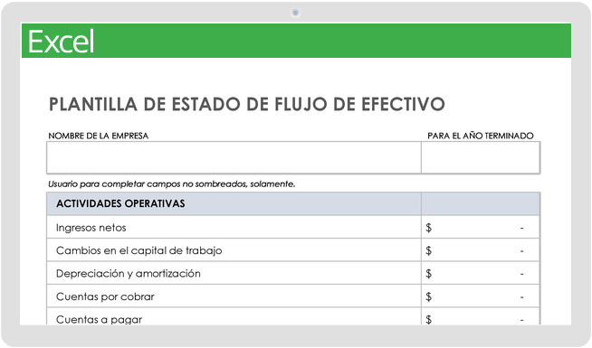 Estado de Flujo de Efectivo