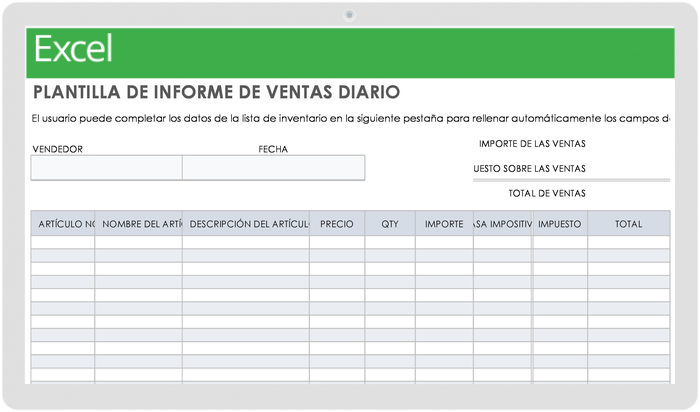 INFORME DIARIO DE VENTAS