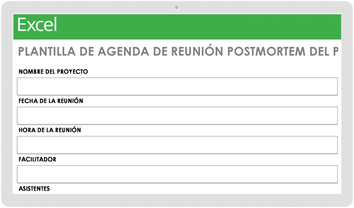 AGENDA DE LA REUNIÓN POSTMORTEM DEL PROYECTO